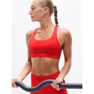 Athleta Sports Bra Racerback High Support Workout Fitness Size XL